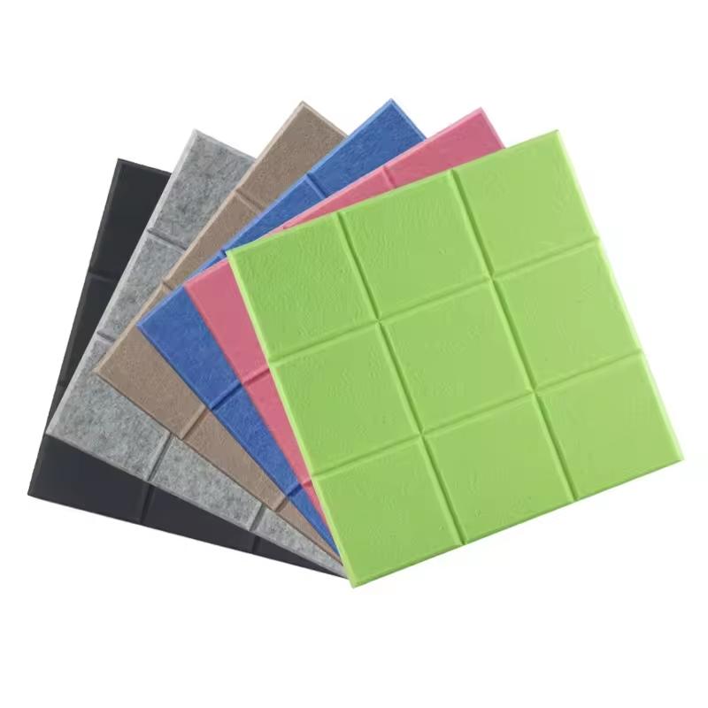 Felt Acoustic Panels Nine Grid Sound Absorption Board Diamond Shape Sound Insulation Board.