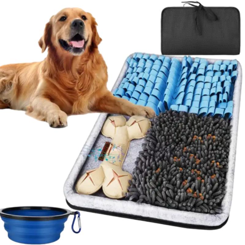 Blue Bone Snuffle mat IQ training mat for pet for dogs