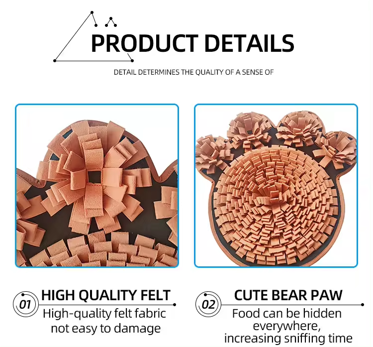 Flower style pet snuffle mat