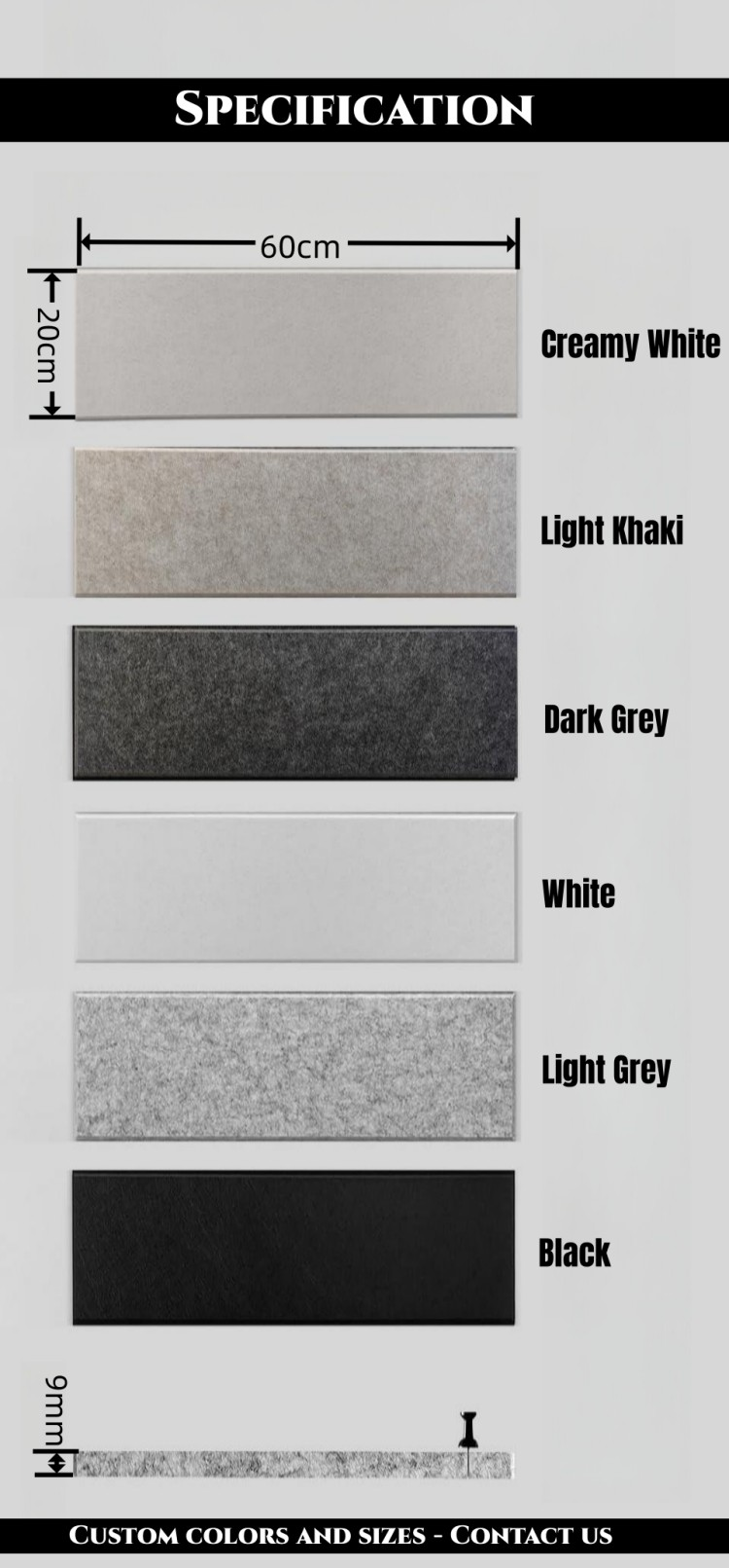 acoustic felt sheets